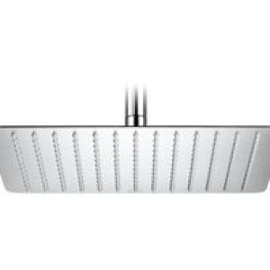Nevenoe Superslim Stainless Steel Rainfall Shower Head (Square) 30Cm / 12 Inch
