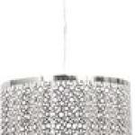 Bright Star Lighting Polished Chrome Pendant with Silver Beads