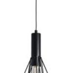 Bright Star Lighting Metal Pendant with Geometric Pattern - 390mm