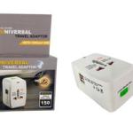 Universal Travel Adaptor With 1000mA USB