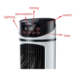 Portable 300ml Tank Water Cooling Conditioning Fan