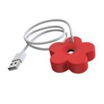 USB Mini Flower Humidifier Portable Desktop Ultrasonic Sprayer Red