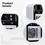 Rechargeable Portable Air Cooler, Dual Spray, 500 Ml Tank, 2 Speeds