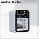 Rechargeable Portable Air Cooler, Dual Spray, 500 Ml Tank, 2 Speeds