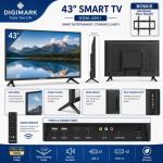43" HD LED Smart TV with Wall Mount