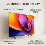Hisense 75Q6Q 75" 4K QLED VIDAA Smart TV with Dolby Vision