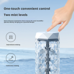 LF-103 Crystal Desktop Humidifier with 7-Color LED Light & USB Power