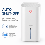 AUREY Mini Dehumidifier 850ml, Quiet Portable Moisture Absorber