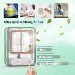 Mini Personal Fan with Spray - Green