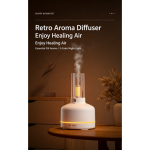 Retro Aroma Diffuser Humidifier Bluetooth Speaker 3 Color Night Light