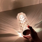 Led Crystal Lamp (Rechargeable)