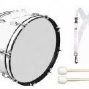 BK 26 Marching Bass Drum with Strap & Mallets
