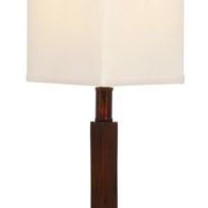 Bright Star Lighting - Resin Table Lamp With Square Cream Shade