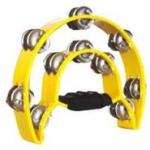 Dadi Double Halfmoon Tambourine - Yellow