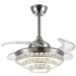 Remote Control Modern Luxury Quiet Auto Folding Invisible Ceiling Fans