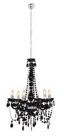 Eurolux - Octave Chandelier 6 Litre - Acrylic Black