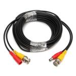 10m Power & Video CCTV Camera Cable - Black