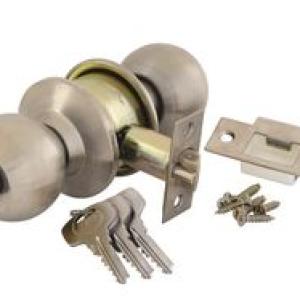 Yale - Round Cylindrical Knob Set - Satin Silver