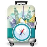 Iconix Printed Luggage Protector Cover - Monuments