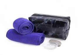 Wonder Towel Black Marble Cosmetic Bag Collection - Purple