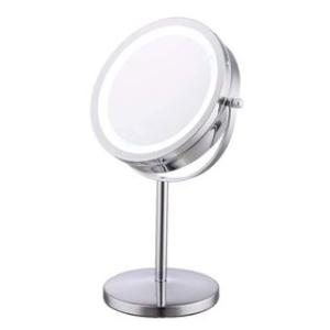 LED Double Sided 1x & 3x Magnification Standing Cosmetic Mirror