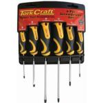 Tork Craft Screw Driver Set 6 Piece with Wall Mountable Rack Ph Sl