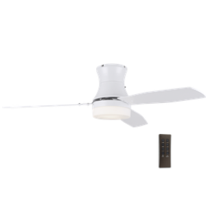 Energy-Efficient Ceiling Fan with Integrated Light and Timer - FCF013 White