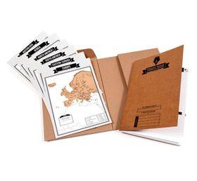 Travel Log Tourist Scratch Maps with Notebook