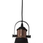 Bright Star Lighting - Metal Pendant with Cognac Colour Glass