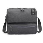 Multi-Compartment Travel Carry Bag with Shoulder Strap - Black