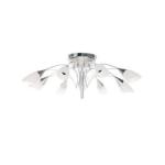 Bright Star Lighting Satin Chrome Flush Mount Pendant