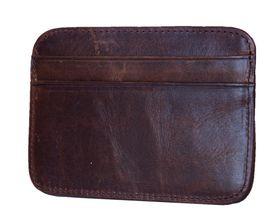Charmza Leather Credit Cards Holder - Dark Coffee