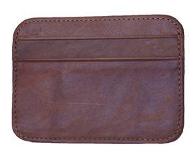 Charmza Leather Credit Cards Holder - Light Coffee