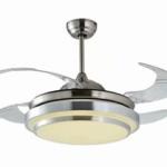 Hellotoday LED Fan Light F8605 Silver Color with Remote Control