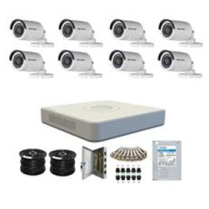 Hikvision 1080P 8 channel DVR and 8 Camera CCTV Kit - IRF Cameras