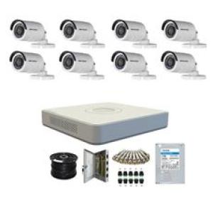 Hikvision 1080P 8 channel DVR and 8 Camera CCTV Kit - IRF Cameras