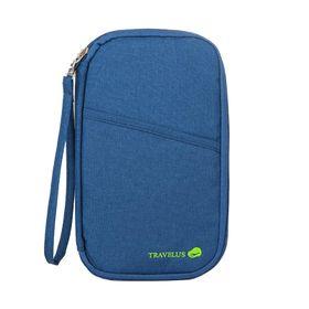 TravelUs Passport Holder - Blue