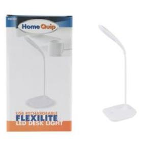 Home Quip Flexlite - USB Rechargeable Flexible Desk Light - White