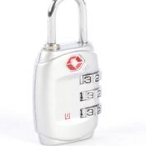 Cellini 3 Dial TSA Lock - Silver