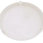 Large Metal Base Ceiling Fitting with Alabaster Glass and White Clips