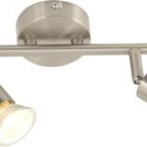 Bright Star Lighting - Two Satin and Polished Chrome Spotlight