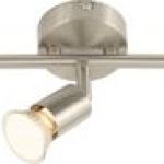 Bright Star Lighting - Three Satin and Polished Chrome Spotlight