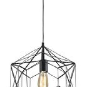 Bright Star Lighting Metal Pendant with Geometric Pattern - 430mm - 400mm