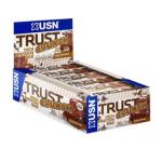 USN Trust Crunch Fudge Brownie Protein Bar - 12 x 60g