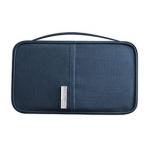 Family Travel Document Organizer Capacious Passport Holder Wallet - Navy