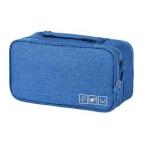 Unisex Toiletries Underwear Organiser Multipurpose Bag For Travel - Blue