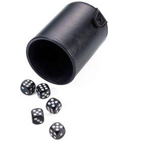 TROIKA Dice Cup Travel Game DICE TO GO with 5 x Dice