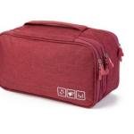 Unisex Toiletries Underwear Organiser Multipurpose Bag For Travel -Red