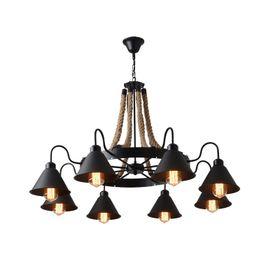 Mr Universal Lighting-Vintage Rope Style Chandelier-8