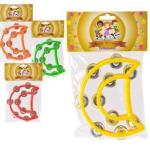 Bulk Pack 8 x Musical Percussion Tambourine Plastic - 18cm x 15cm